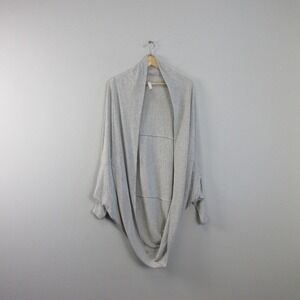 Aritzia The Group By Babaton Women's Cocoon Sweater XS S Grey Viscose Open 616